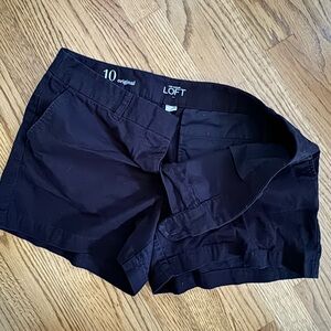Loft chino shorts in black